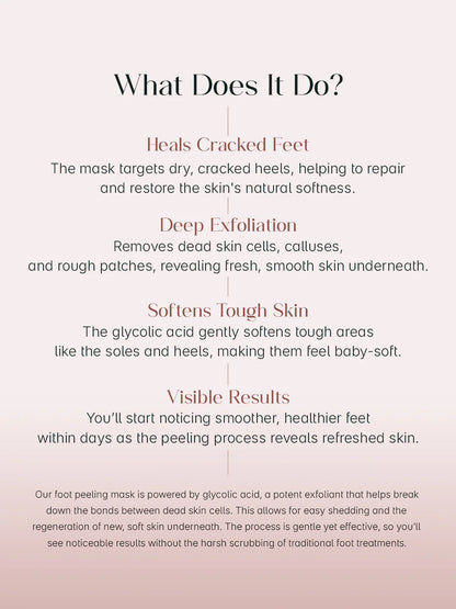 Glycolic acid foot peeling mask - Now Available in Pakistan