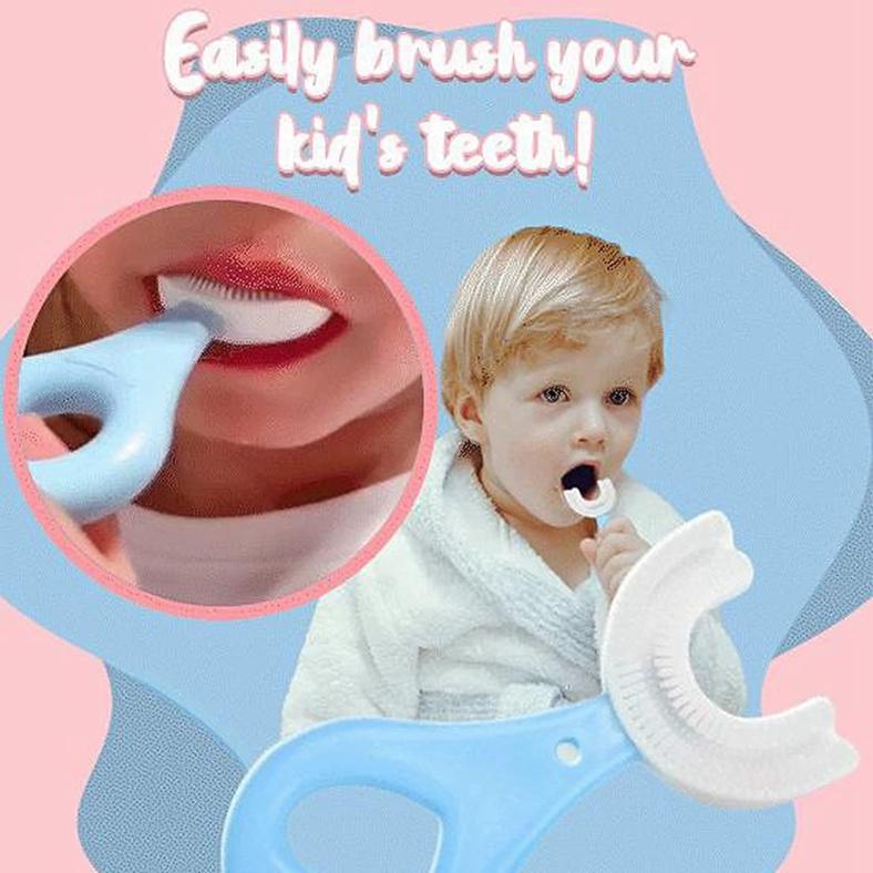 Pack of 2U Shaped Toothbrush for Children